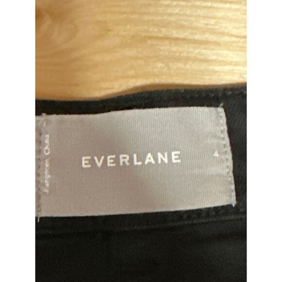 Everlane Women's Black High Rise Baggy Cropped Wide Leg Denim Jeans Pants Size 4 - Picture 4 of 5